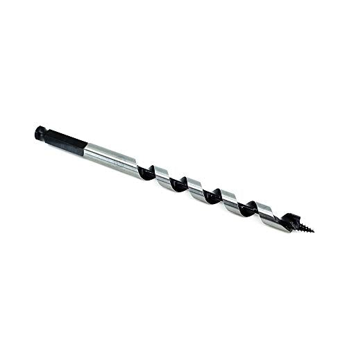 Benchmark Abrasives 1/2 Inch Auger Drill Bit for Woodworking,7/16” Hex Shank Tool for Smooth, Clean Cuts Hole Carbon Steel Hole Cutter Drill Bit for Drilling on Soft & Hard Wood, MDF, Plywood - size: 1/2 in