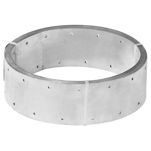 32ft Metal Strapping,3-1/8"Width Perforated Steel Coil Strap - size: Width:80mm(3-1/8")