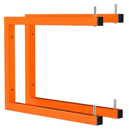 2-Pack Lumber Storage Rack, Wall Mount Wood Rack (2 Level) - size: 2 Pack-2 Level