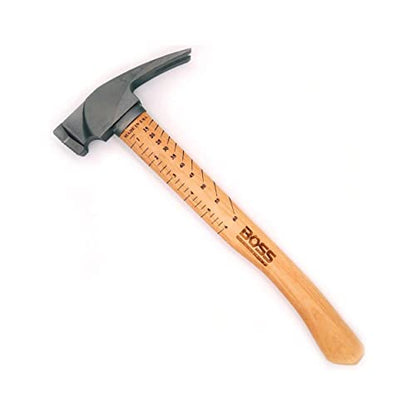 Boss Hammer 12 oz Ti64 Titanium Hammer, Tennessee Hickory Handle - size: 12 oz., style: Milled Face