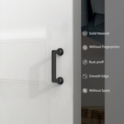10 Pack 3 Inch(76mm) Matte Black Cabinet Pulls, Kitchen Hardware - color: Matte Black, size: 3" Hole Center