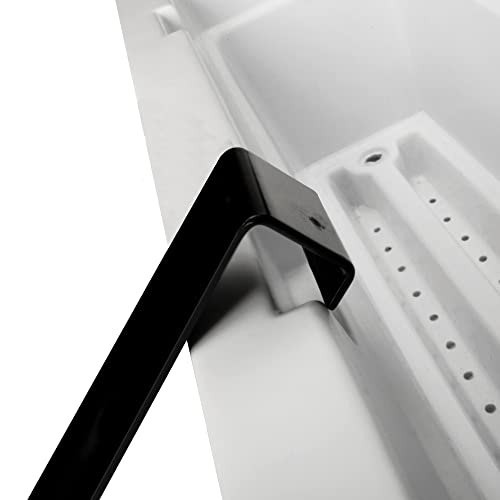 Mayne Adjustable Deck Rail Bracket, Window Box Railing Mount, 3-Pack
