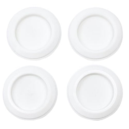 4 Pcs 38 mm Silicone Rubber Plugs for 38 mm (1-1/2") Round Holes - color: White, size: DH:1-1/2"(38mm)