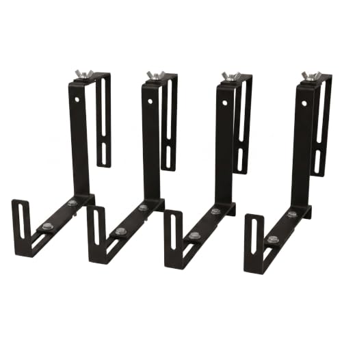 Window Box Brackets Adjustable for Deck Railing