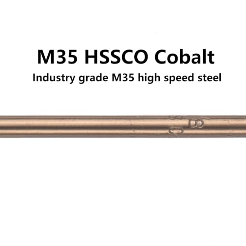 1/8 in. x 6 in. Cobalt Aircraft Extension Drill Bits Set(5PCS), M35 High Speed Steel Drill Bit Extra Long Deep Hole Drilling for Stainless Steel, Plastic and Wood - size: 1/8"x6"(5PCS)