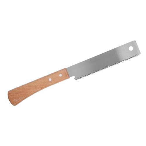 Hand Saw 12in Wooden Handle Household Small Cut Razor Teeth Shape Hand Saw Woodworking Flush Cutting Trim Tool Finish Cut Door Jamb Saw Pull Saw