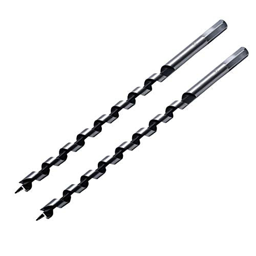 Wood Auger Drill Bit 1/2" x 11.7", 2Pcs - size: 1/2" x 11.7"