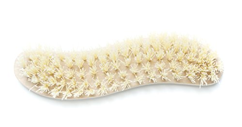 Konex Heavy Duty Scrub Brush - Old-Fashioned Wooden Design, Curved for Bathtubs, Wall and Floor Tiles - S-Shaped for Grime and Mildew Removal - size: 1 Count (Pack of 1)