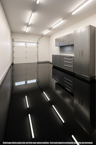 BP Resins: Single Shot |100% Solids Epoxy Resin Kit (3 Gallons) Solvent-Less, Two Component Gloss Coat Finish- Low VOC! Industrial Use, Garages, Floors & More! (Black) + Free Mixer! - color: BLACK-3GAL