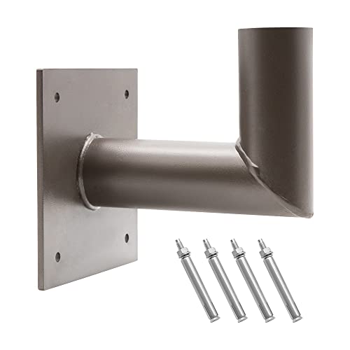 L Shape Wall Mount Bracket Tenon Adapter 2 3/8in Slip Fitter - size: 90 Degree Wall Mount Bracket