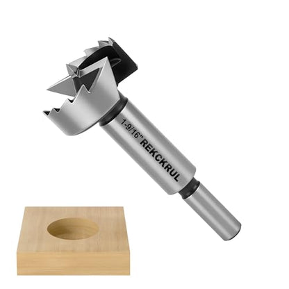 1-9/16 Inch Forstner Bit, 1-9/16" Forstner Drill Bit for Woodworking - size: 1-9/16 | Precision Imperial Sizing
