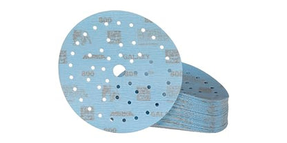 Mirka Galaxy Multifit 6 Inch Ceramic Discs, 800 Grit, Hook & Loop, 50 Pack - size: Grit 800