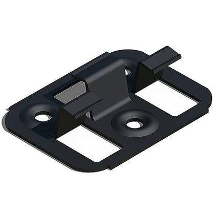 Hidden Deck Fasteners for Composite Deck Boards - 9.5mm / 0.374" Groove Height - Heavy Duty Black Galvanized Steel - Includes Drill Bit and Composite Deck Screws to Attach Deck Clips - size: 0.374"