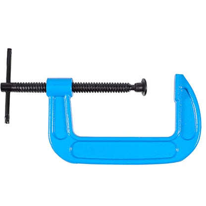 ZOENHOU 4 PCS 6 Inch C Clamps, Heavy Duty Malleable Iron G Clamps with 6 Inch Jaw Opening, C Clamp Brakes Sliding T-Bar Handle 2.5 Inches Throat Depth 2.2lb Each - size: 6 inch