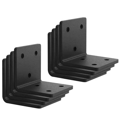 8 Pack 3-1/2x3-1/2 Corner Angle Brackets for Wood - size: 3.5" x 3.5" x 0.26"