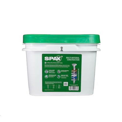 SPAX #10 x 2 Exterior Flat Head Deck Wood Screws Construction Torx T-Star Plus (1500 EA) Bulk Pail Includes 2 Bits Rust Resistant - size: #10 x 2"