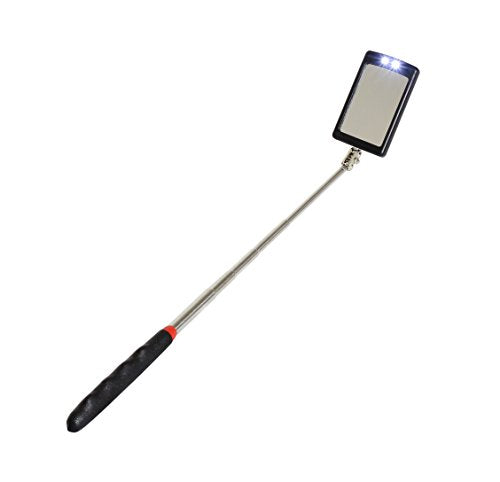 VViViD Telescoping Swivelling Inspection Mirror Tool W/Twin White LED Lights