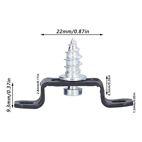 60 Set 2in 1 Furniture Concealed Connector Slide Buckle Fastener Furniture Connecting Fastener for Cabinet Wardrobe Combination Accessories(Half Pass)