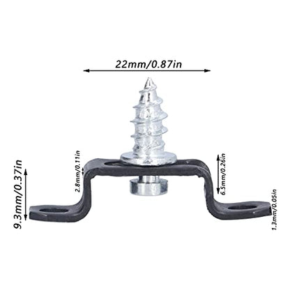 60 Set 2in 1 Furniture Concealed Connector Slide Buckle Fastener Furniture Connecting Fastener for Cabinet Wardrobe Combination Accessories(Half Pass)