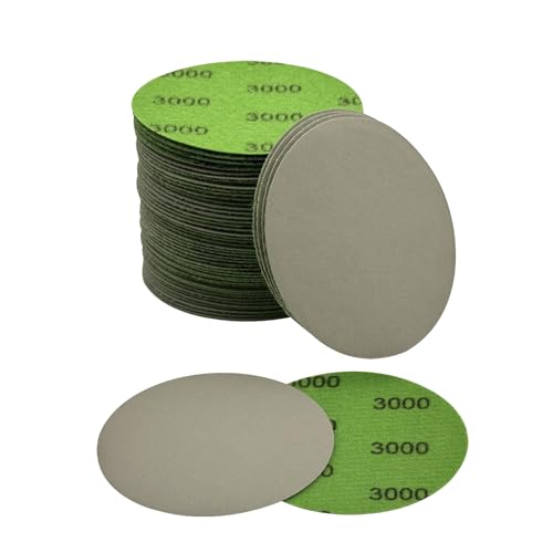 3 Inch Sanding Discs, 50pcs 3000 Grit Premium Silicon Carbide Sandpaper - style: Grit 3000