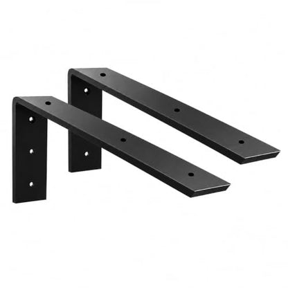 WINKER Countertop Support Bracket 2 Pack Heavy Duty 3/8" Thick Hidden L Shelf Bracket 16" x 6" x 2.5" Metal Corbels for Quartz/Granite/Wood/Concrete/Laminate Countertops, Black - size: 16″x6″x2.5″-3/8" thick, style: Black-2Pack