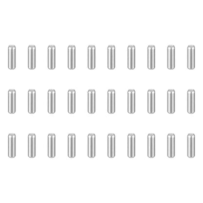 HARFINGTON 50pcs Dowel Pins M1.5(1.5mm) x 4mm 304 Stainless Steel Cylindrical Shelf Support Peg Pin Rod Fasten Elements for Metal Devices Wood Furniture DIY Installation, Silver - size: M1.5 x 4mm