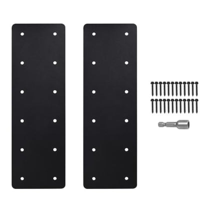 Straight Steel Plate 2PCS,15.7"x5" Mending Plate for Repair Framing - style: I Shape (15.7)