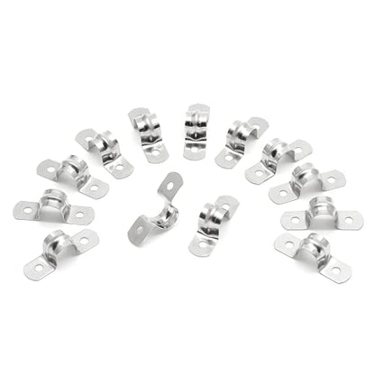 30Pcs 1/2 Inch Stainless Steel Conduit Clamps, for Pipe Fixing - size: 1/2" / 12.7mm