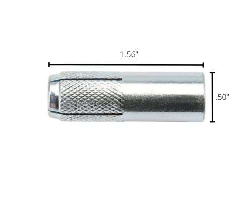 BCP Fasteners 3/8" Zinc-Plated Concrete Drop-in Anchors, 8 Pack - size: 3/8"
