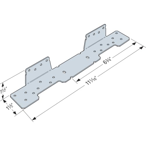 Simpson Strong-Tie LSCZ LSC 18-Gauge ZMAX Galvanized Adjustable Stringer Connector - size: 1 Each