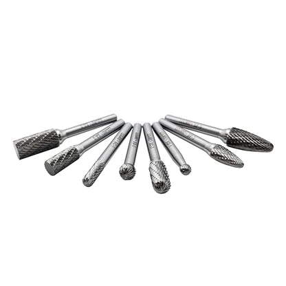 LU&MN Tungsten Carbide Burr Set, 1/4" Shank, 8 Pcs - style: 8PCS -1/4" Shank