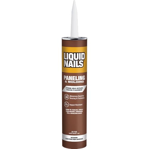 Liquid Nails 10 oz Paneling & Molding Construction Adhesive - size: 10 Ounce, style: Paneling & Molding