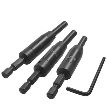 3 Pcs Self Centering Drill Bit Set, 3/32",7/64",1/8"