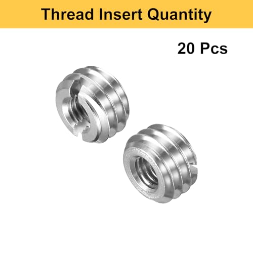 HARFINGTON 20pcs Thread Repair Inserts M10 x 1.5 Male to M5 x 0.8 Female Thread 6mm Long Stainless Steel Reducing Nuts Metric Self Tapping Sleeves Threaded Reducer Industrial Fasteners - size: M10 x 1.5 Male to M5 x 0.8 Female x 6mm