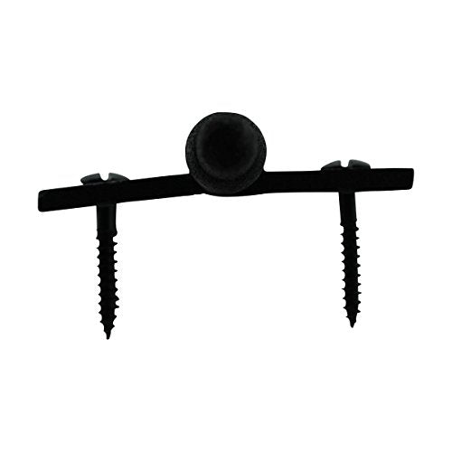 Renovators Supply Manufacturing Black Cabinet Door Hinge 2 in. Rust Resistant Wrought Iron Butt Hinge Victorian Steeple Tip Flush Mount Hinges with Hardware - size: 2 inches - Pack of 1