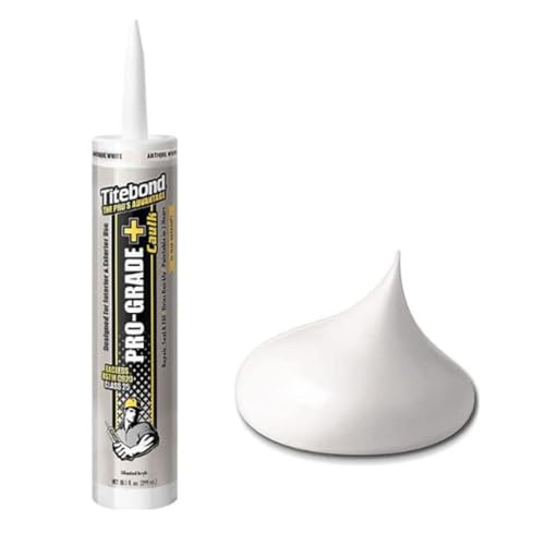 Titebond Pro-Grade Plus Caulk, Antique White 10.1 Oz (12 Pack) – 8471
