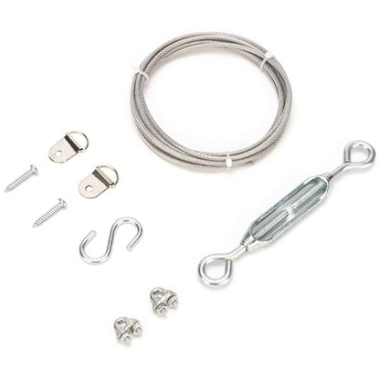 Anti Sag Gate Support Cable Frame Kit for Wooden Fence, White, 1 Pack - color: Sliver