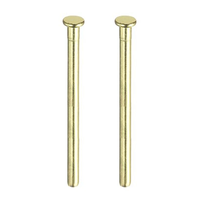 MECCANIXITY 2pcs 3.5" Door Hinge Pins Removable, Gold - color: Gold, size: 3.5 Inch