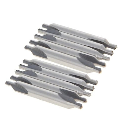 1/4" Center Drill Countersink Lathe Bit Mill Tool HSS Countersinks 10Pcs - size: 1/4" 10pcs