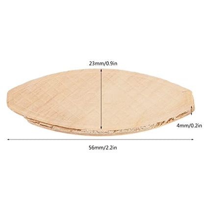 100Pcs Wood Joining Biscuits Beech Wood Board Docking Tool (20#) - size: 20#