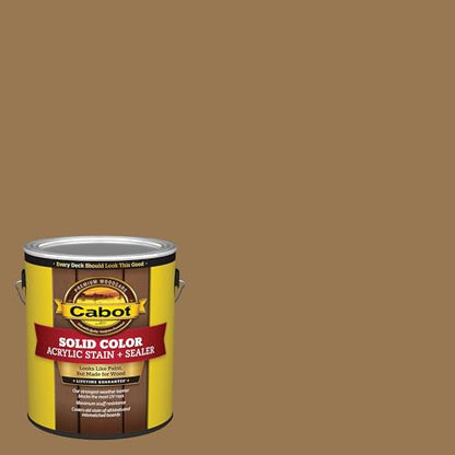 Cabot Solid Color Acrylic Stain + Sealer, New Cedar, 1 Gallon