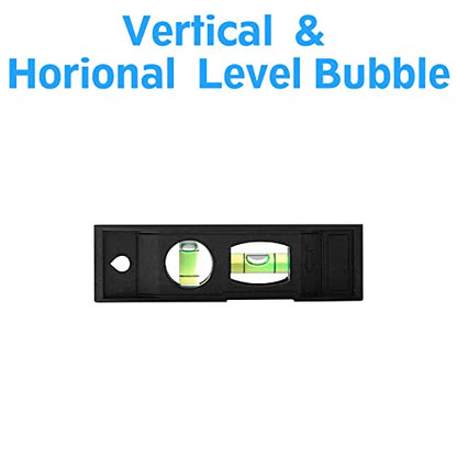 MOUNTUP Lag Bolt Kit for TV Wall Mount Comes with M8×65mm Lag Bolt & Washer for Wood Stud, Plastic Anchors for Concrete Wall, Includes Bubble Level for Easy Installation, MU0041-B