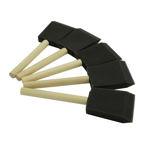 Poly Foam Brushes 2inch 18pcs, High Density Foam Paint Brush - size: 2inch 18pcs