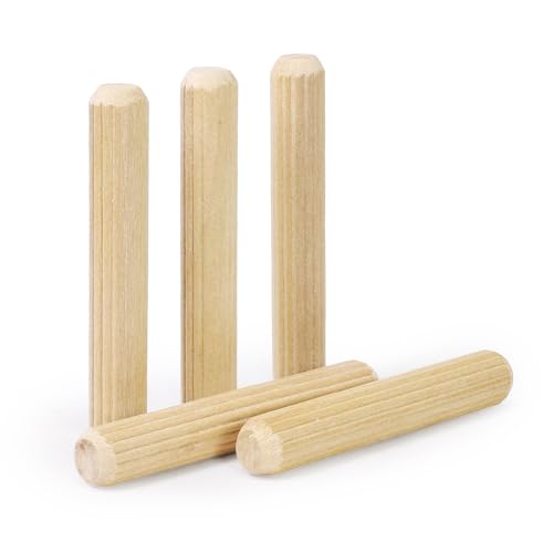 5/16" x 2" Wooden Dowel Pins - FoDau770 Beech Wood Dowel Rods - 200 Pcs - size: 5/16" x 2"