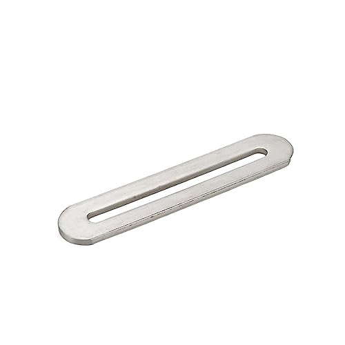 Xiaoyztan 3.5 Inch Stainless Flat Bracket Adjustable Support 6 Pcs - color: Silver, size: Small