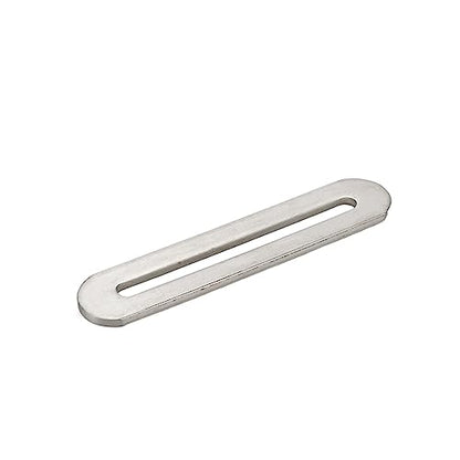 Xiaoyztan 3.5 Inch Stainless Flat Bracket Adjustable Support 6 Pcs - color: Silver, size: Small