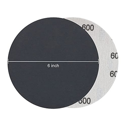 VIBRATITE 600 Grit 6 Inch Hook & Loop Sanding Discs, 30PCS - size: 6 Inch (600 Grit)