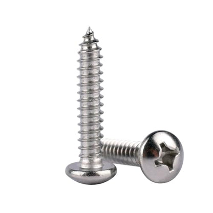 50Pcs #14 x 1-1/2" Phillips Pan Head Wood Screws 304 Stainless Steel 18-8 Self Tapping Screw - size: #14 x 1-1/2" (50pcs)