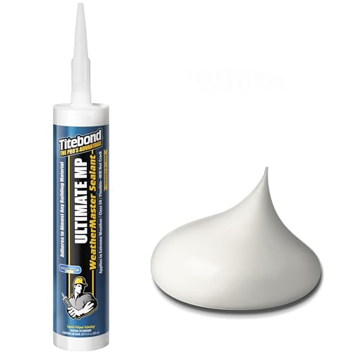 Titebond WeatherMaster Ultimate MP All-Weather Hybrid Sealant, White 9.5 Oz. (12 Pack) – Multipurpose Exterior Caulk, Flexible, UV-Resistant, Seals Wood, PVC, Metal, Glass – 71001