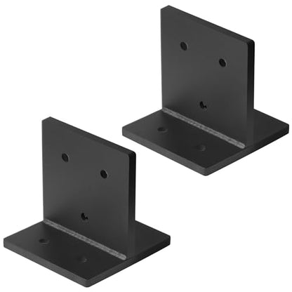 2 Pcs 8x8 Concealed Post Base, Heavy Duty Knife Plate Bracket